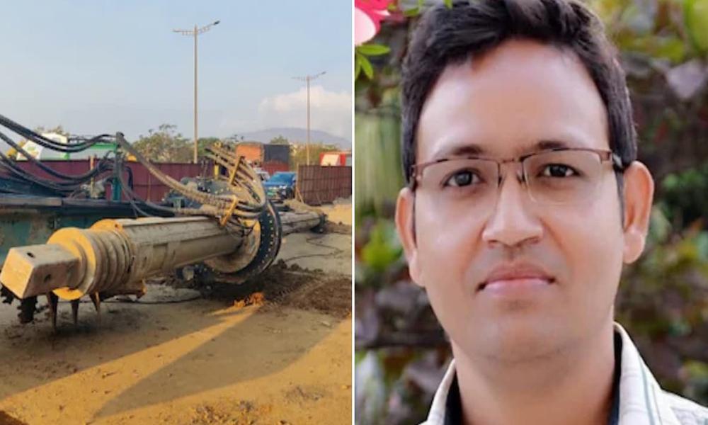 മുംബൈയില്‍ മേല്‍പ്പാല നിര്‍മ്മാണത്തിനിടെ പൈലിംഗ് യന്ത്രം തകര്‍ന്നു വീണു; പോലീസ് ഉദ്യോഗസ്ഥന്‍ മരിച്ചു