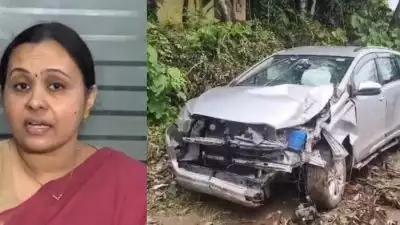 വീണാ ജോര്‍ജും കുടുംബവും സഞ്ചരിച്ച കാര്‍ അപകടത്തില്‍പ്പെട്ടു