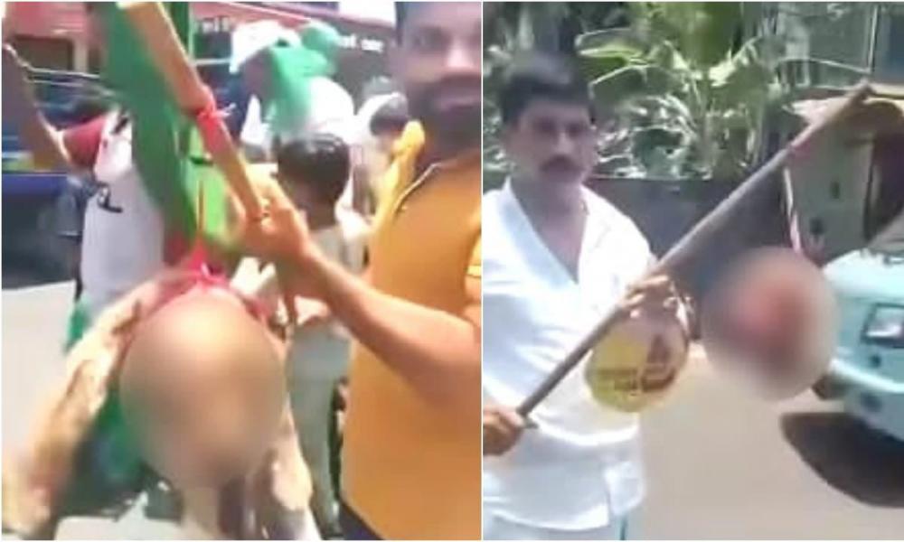 ആട്ടിന്‍ തലയുമായി ആഹ്ലാദ പ്രകടനം: രൂക്ഷ പ്രതികരണവുമായി കെ ടി ജലീല്‍