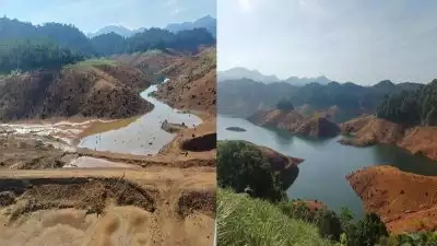 കെ എസ് ഇ ബിയുടെ ആനത്തോട് ഡാം വറ്റി വരണ്ടു; കക്കിയില്‍ നീരൊഴുക്ക് നിലച്ചു