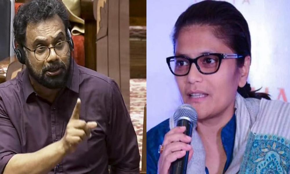 ലുങ്കിവാല പരാമർശം: ബ്രിട്ടാസിന് പിന്തുണയുമായി പ്രതിഷേധം