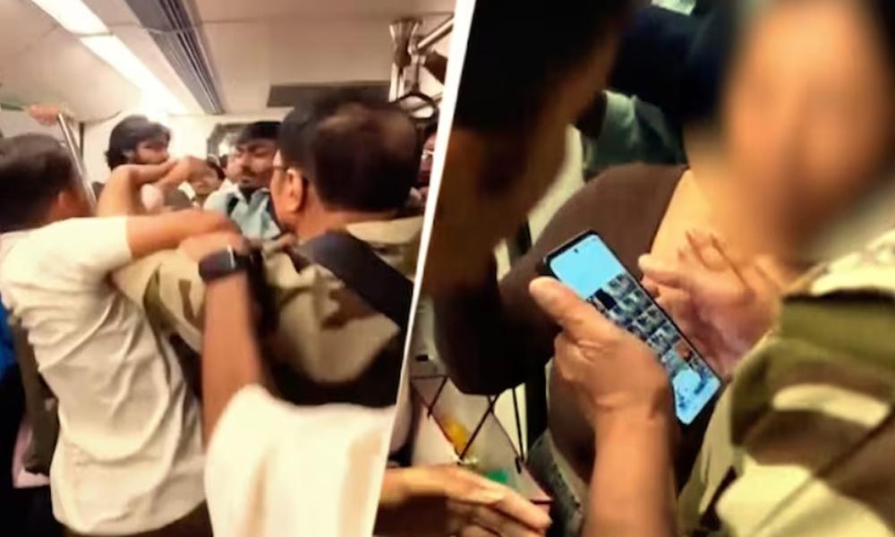 സിസ്ഫ് ജവാൻ സസ്പെൻഡ്; ഡൽഹി മെട്രോയിൽ യുവതിയുടെ ഫോട്ടോയെടുത്ത സംഭവം