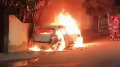 കാറിനു തീപിടിച്ച് ഒരാള്‍ മരിച്ചു