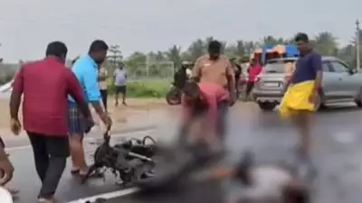 തമിഴ്‌നാട്ടില്‍ ബൈക്കുകള്‍ കൂട്ടിയിടിച്ച് തീപ്പിടിച്ചു; രണ്ട് പേര്‍ വെന്ത്മരിച്ചു